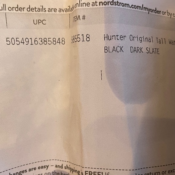 EUC Hunter Original Tall Rain Boots Black Size 7 - Picture 5 of 5